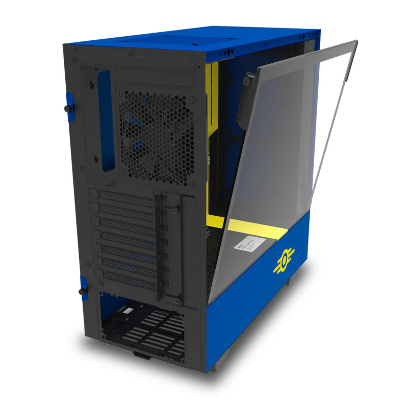 NZXT H500 Vault Boy Limited Edition (1/1,000 Units) ATX Mid Tower Case - Blue/Yellow - صندوق